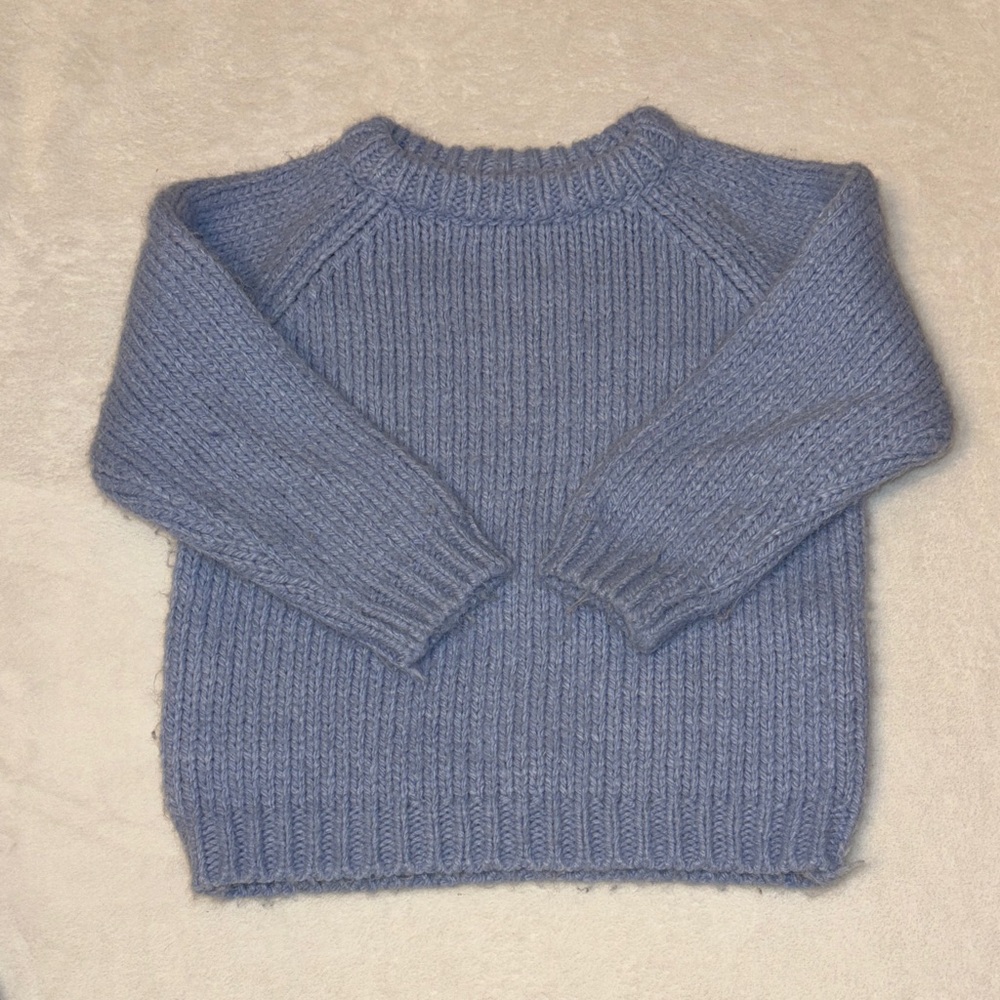 Zara Blue Chunky Knit Sweater